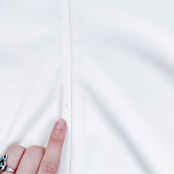 Dress The Population • bell sleeve mini dress cream crepe shift beaded sequin - Picture 10 of 10